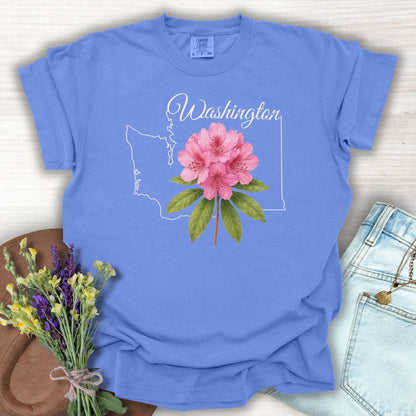Washington State Flower T-Shirt - Rhododendron