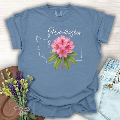 Washington State Flower T-Shirt - Rhododendron