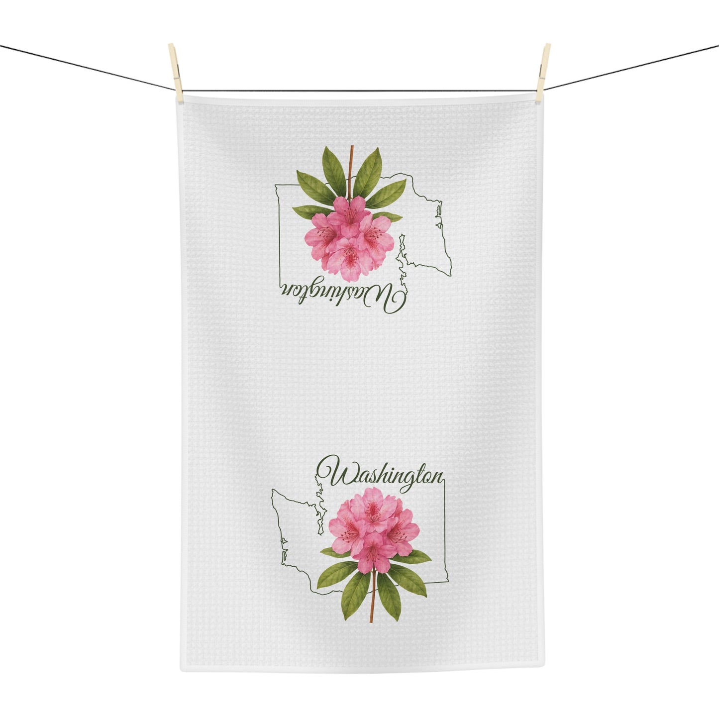 Washington State Flower Tea Towel – Rhododendron