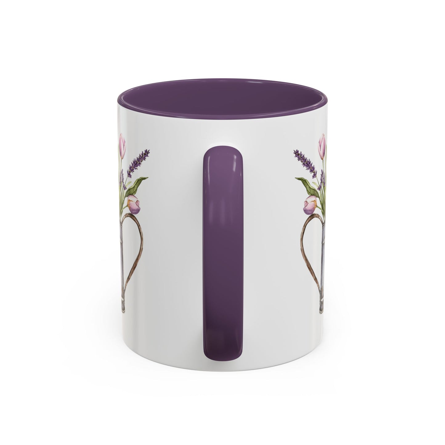 Watering Can with Purple Tulips Mug (11/15oz)