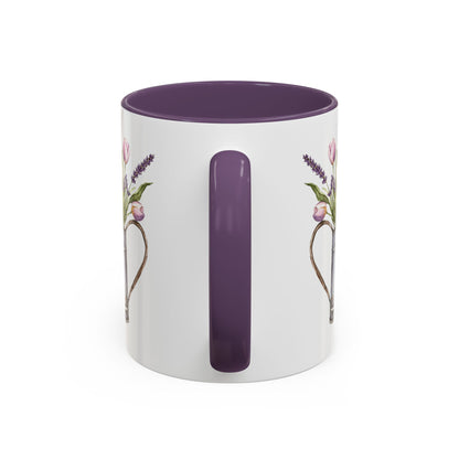Watering Can with Purple Tulips Mug (11/15oz)