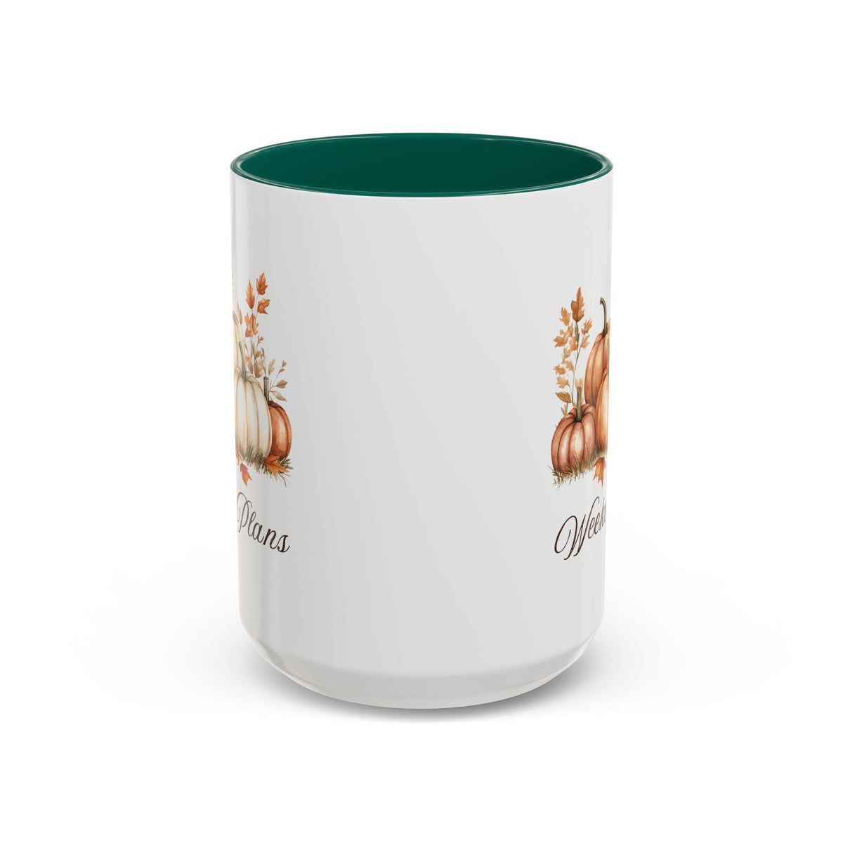 Weekend Plans Watercolor Pumpkin Mug (11/15oz)