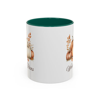 Weekend Plans Watercolor Pumpkin Mug (11/15oz)