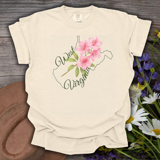West Virginia State Flower T-Shirt - Rhododendron