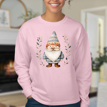 Whimsical Woodland Gnome Long Sleeve Tee