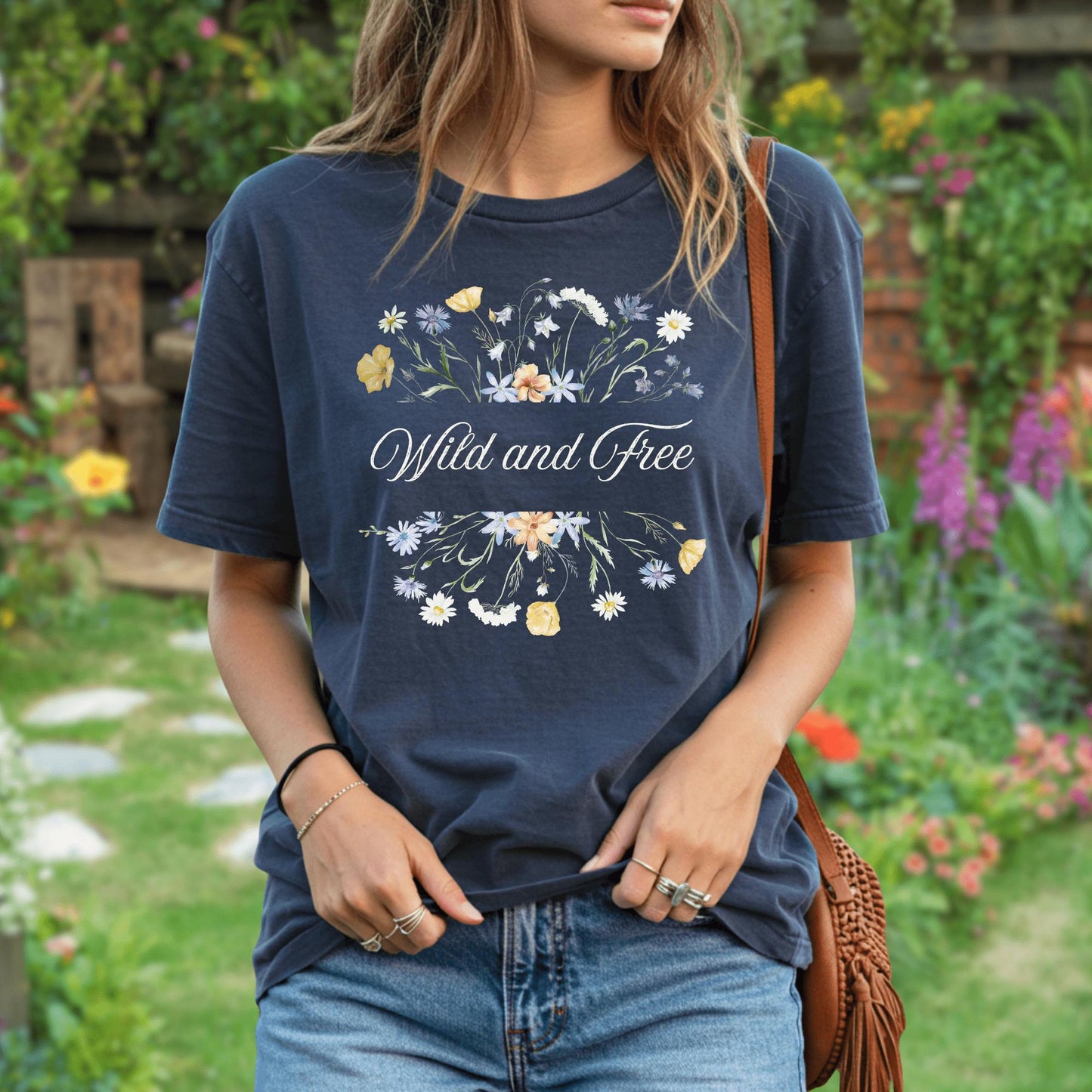 Wild Petal Threads T-Shirt Wild and Free Wildflower T-Shirt