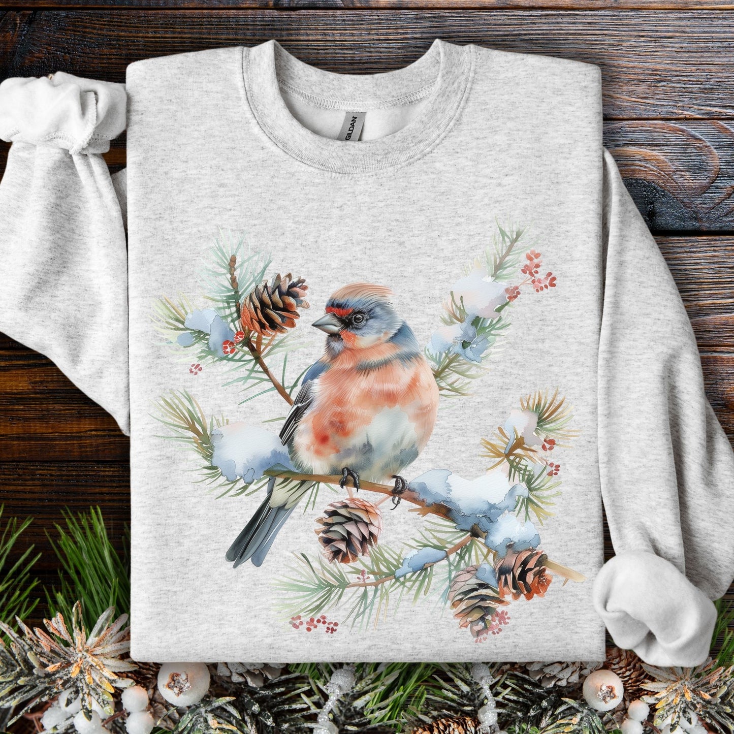 Winter Eastern Bluebird Sweatshirt