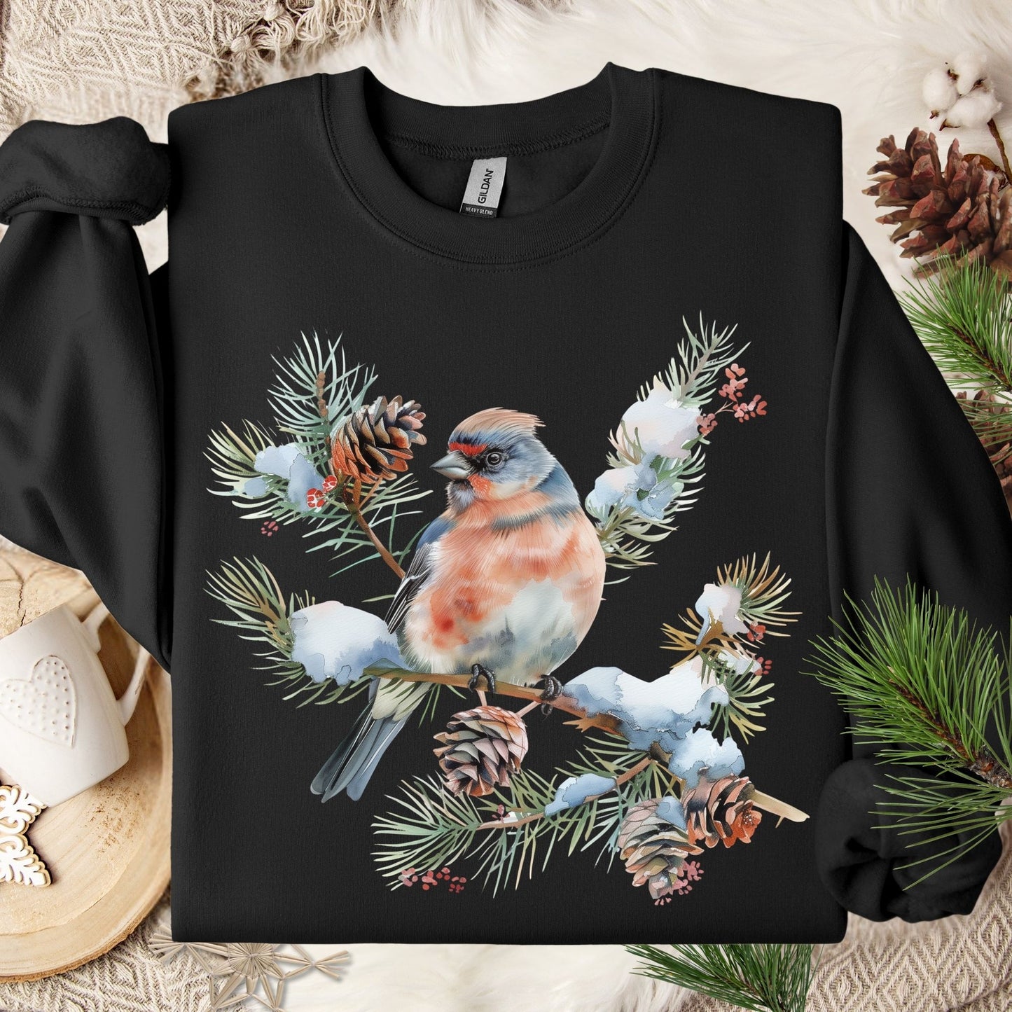 Winter Eastern Bluebird Sweatshirt