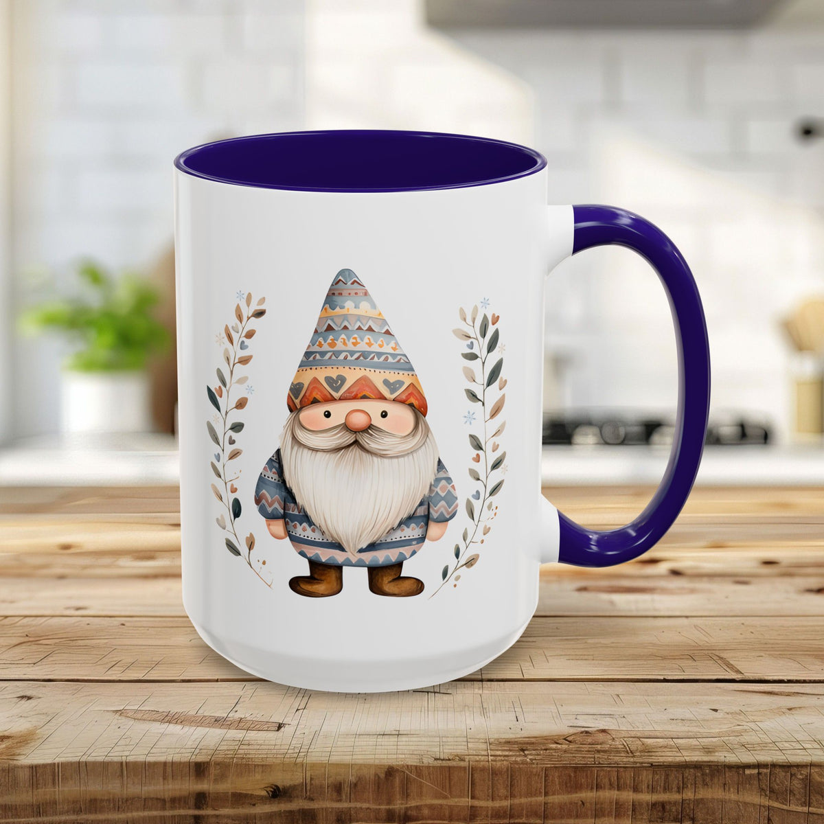 Winter Fair Isle Gnome Mug (11/15oz)