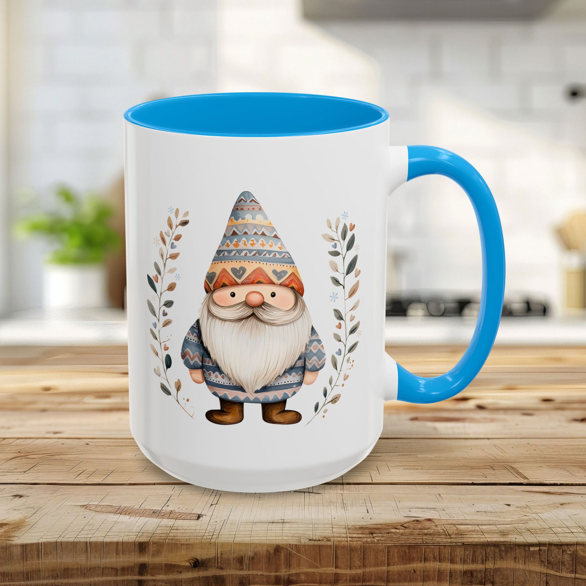 Winter Fair Isle Gnome Mug (11/15oz)