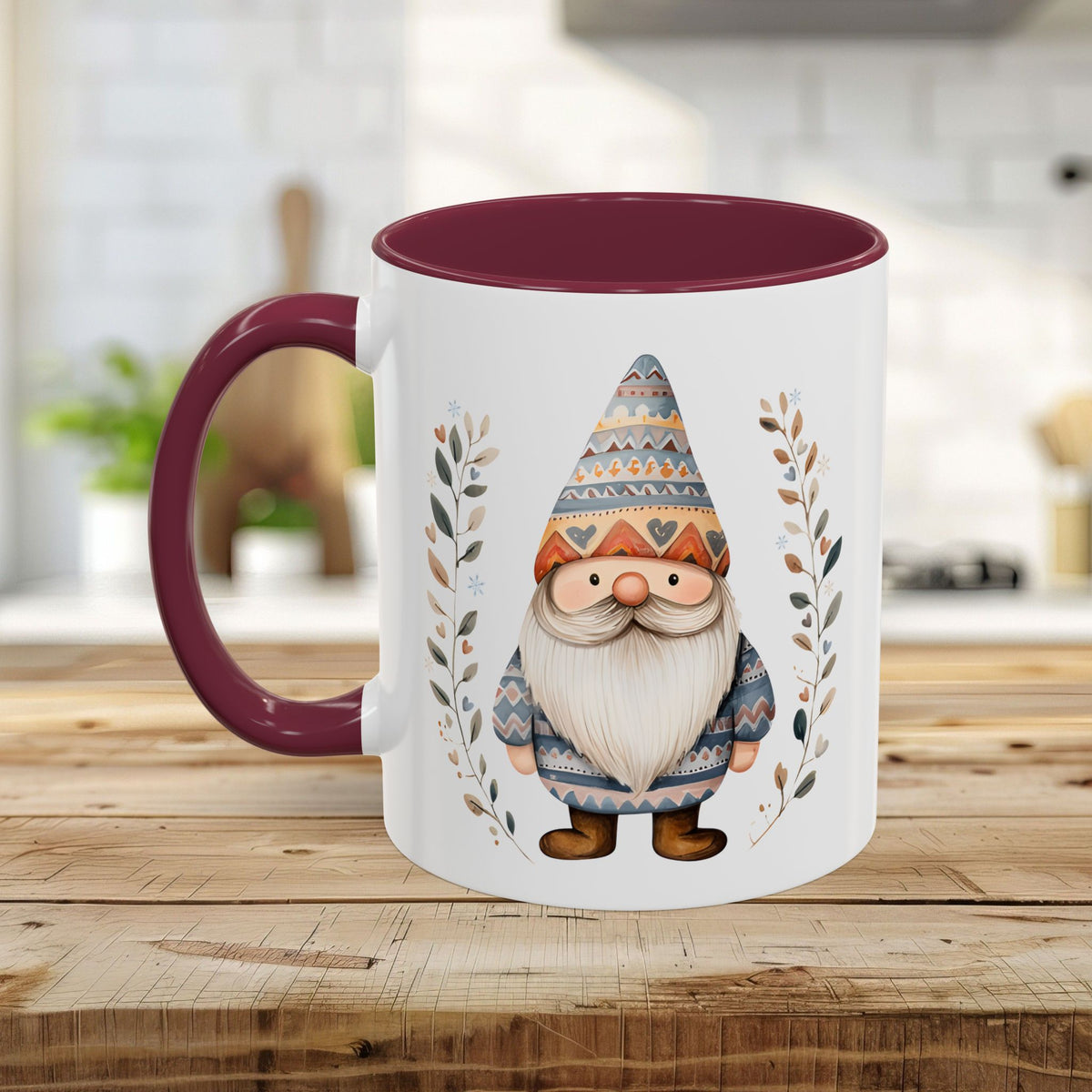 Winter Fair Isle Gnome Mug (11/15oz)