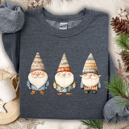 Winter Fair Isle Gnomes Sweatshirt