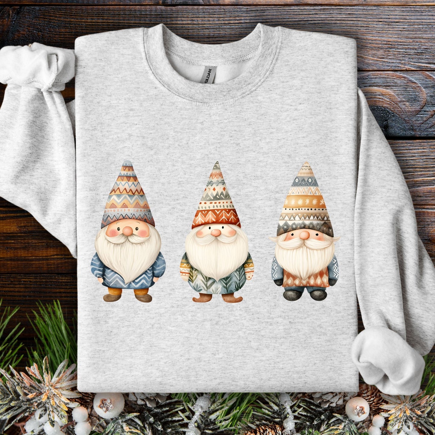Winter Fair Isle Gnomes Sweatshirt