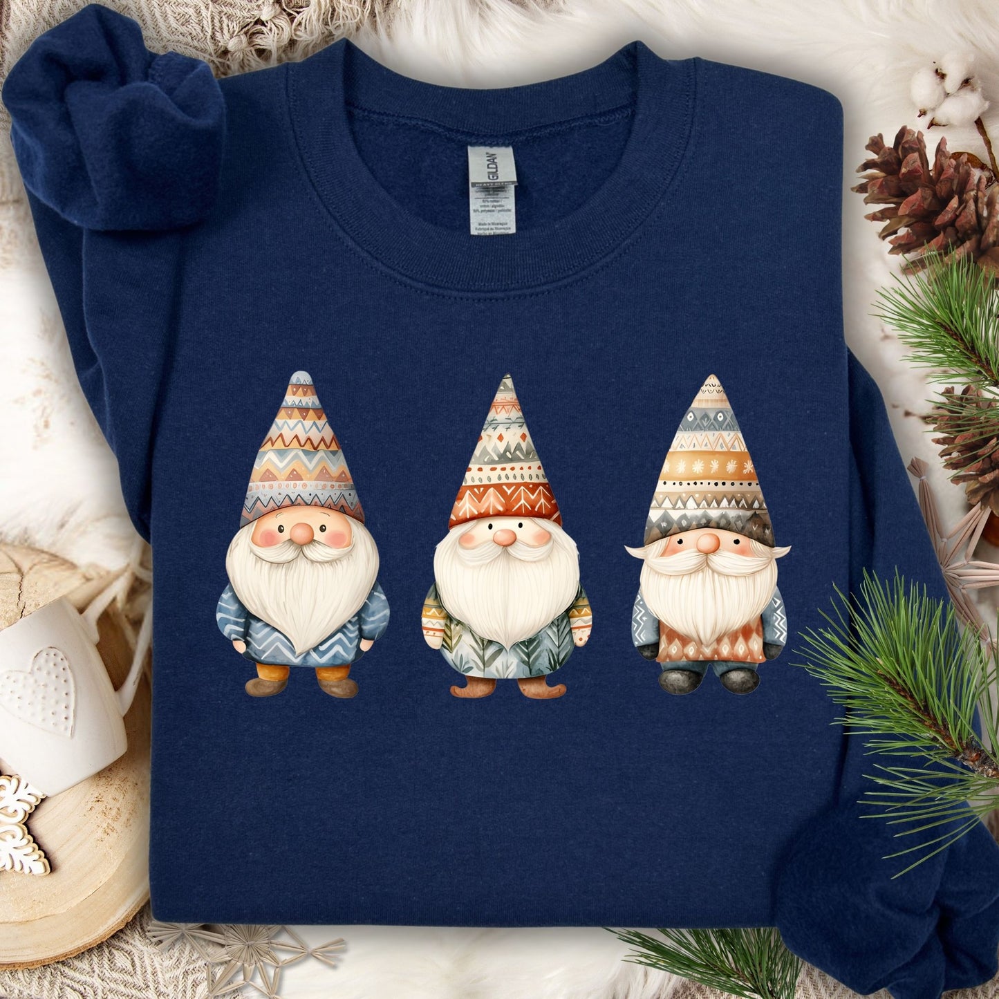 Winter Fair Isle Gnomes Sweatshirt