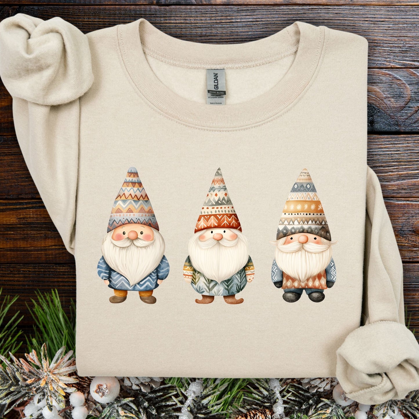 Winter Fair Isle Gnomes Sweatshirt