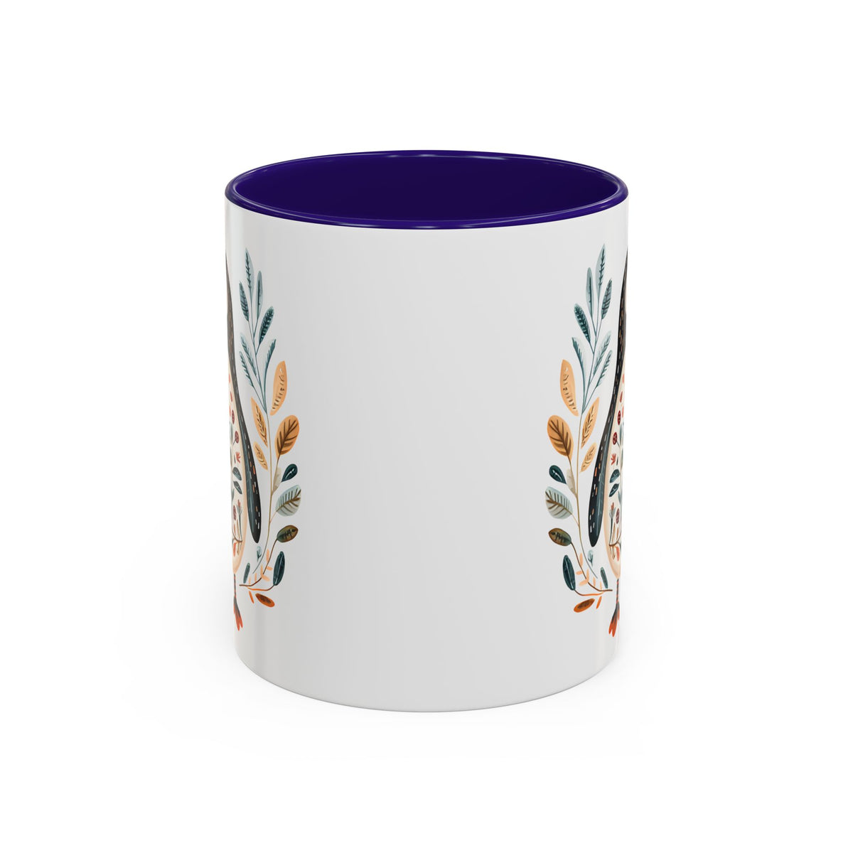 Winter Folk Art Penguin Mug (11/15 oz)