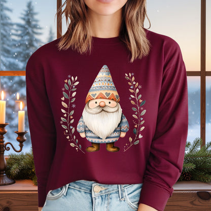 Winter Gnome Fair Isle Long Sleeve Tee