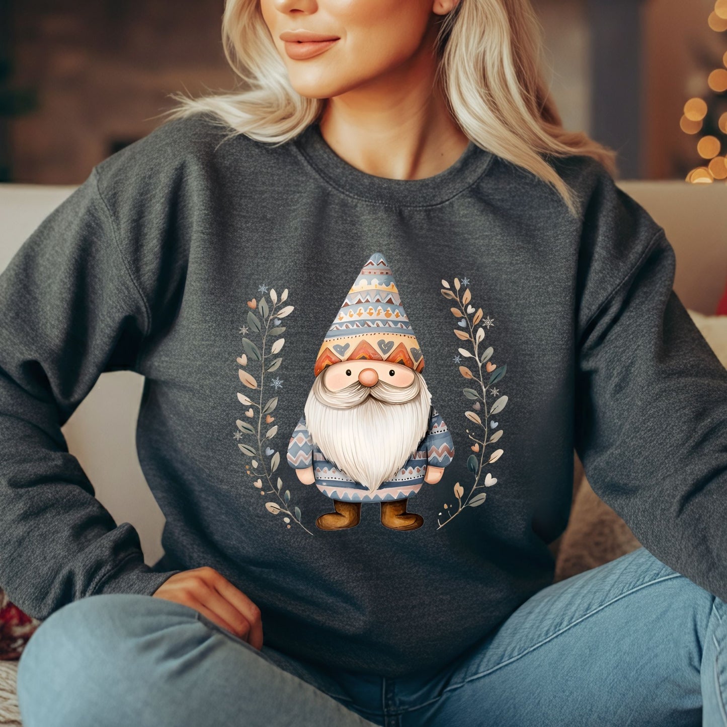 Winter Gnome Fair Isle Sweatshirt