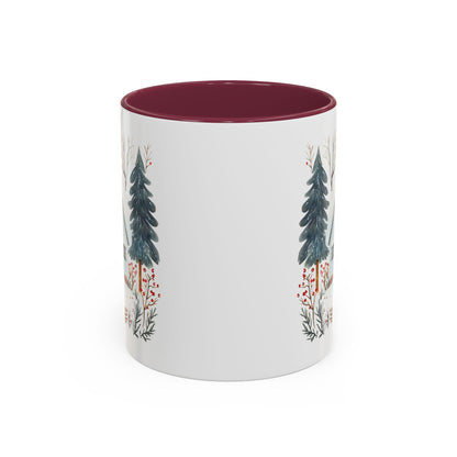 Winter Nordic Blue Cabin 11 & 15 oz. Mug