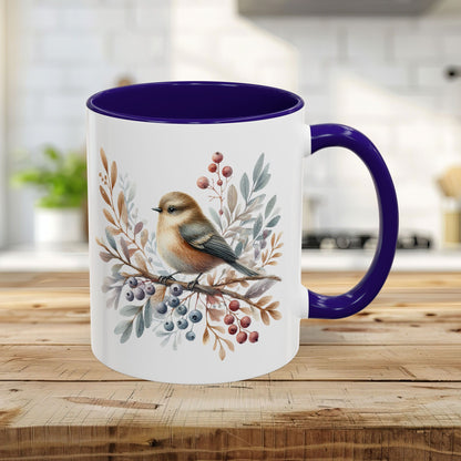 Winter Sparrow Watercolor Mug (11/15oz)