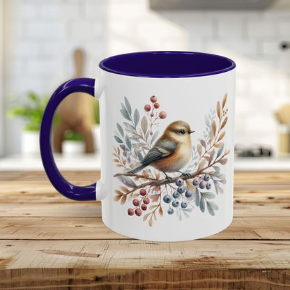 Winter Sparrow Watercolor Mug (11/15oz)