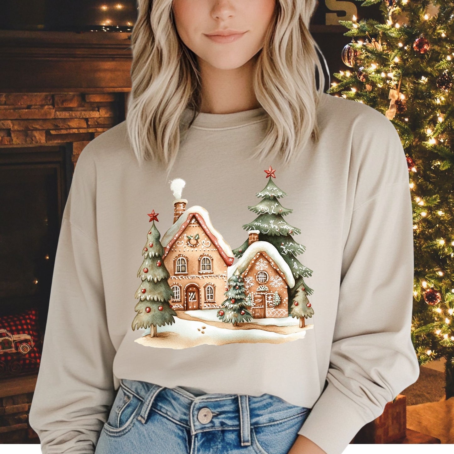 Winter Wonderland Gingerbread Long Sleeve Tee