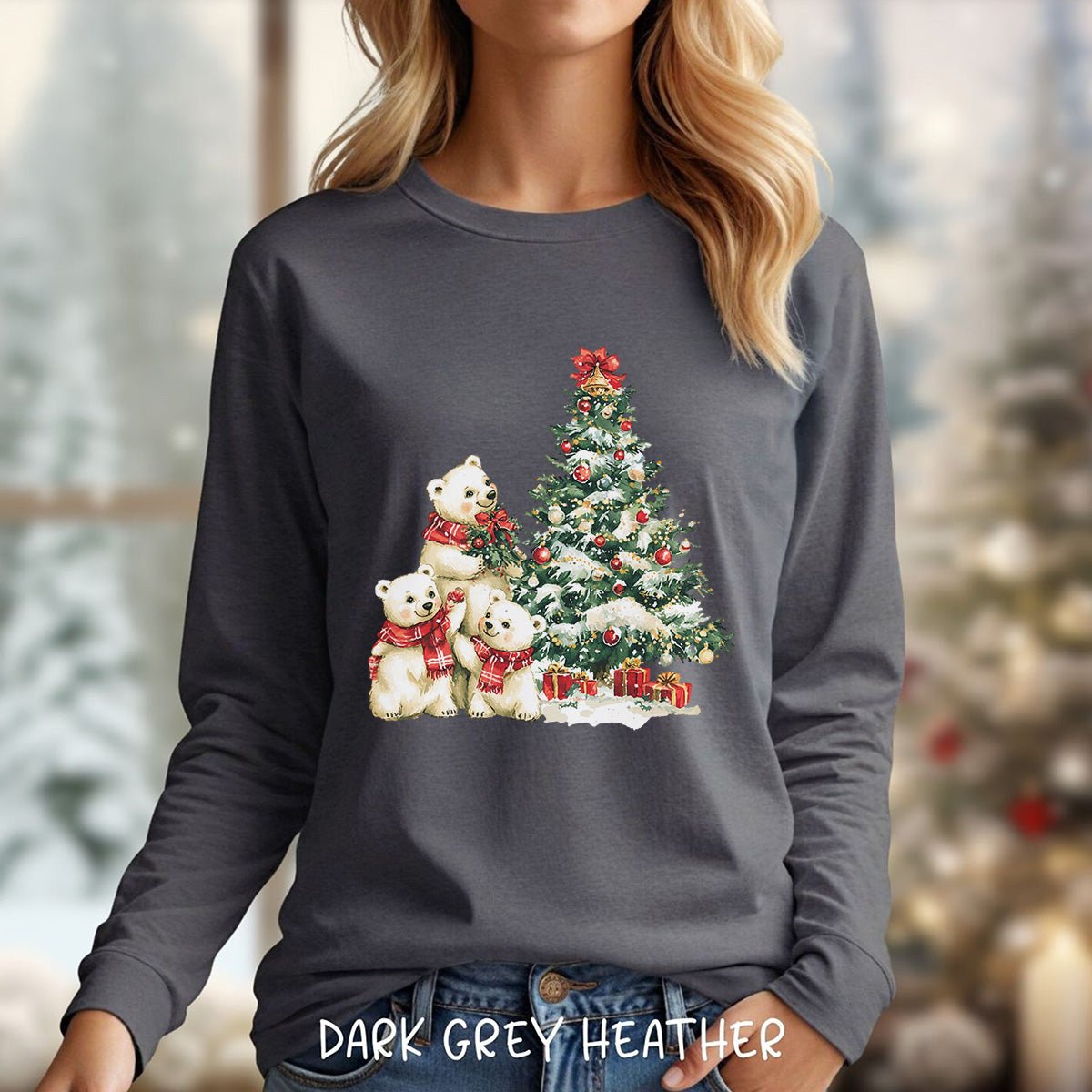 Winter Wonderland Polar Bears Long Sleeve Tee