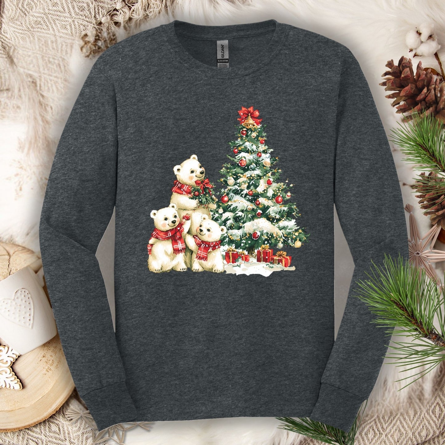 Winter Wonderland Polar Bears Long Sleeve Tee