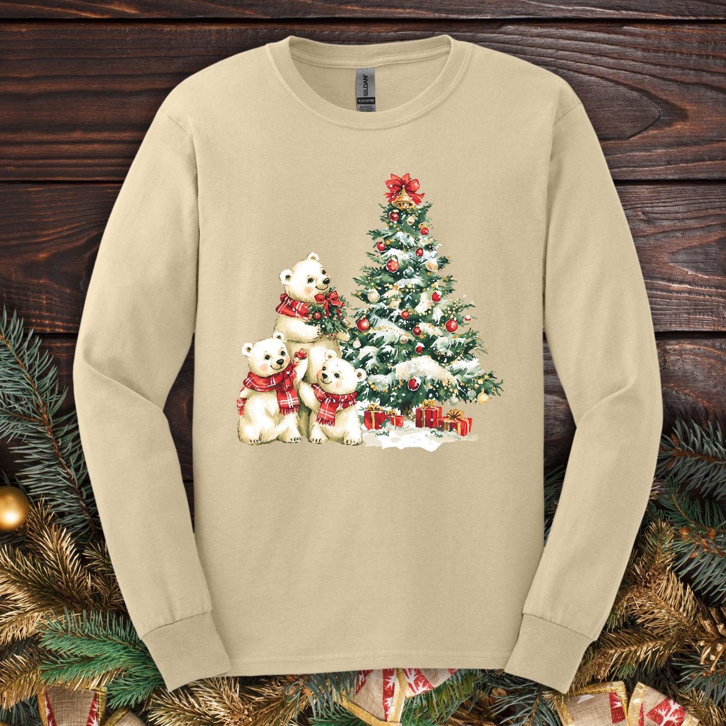 Winter Wonderland Polar Bears Long Sleeve Tee