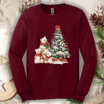 Winter Wonderland Polar Bears Long Sleeve Tee