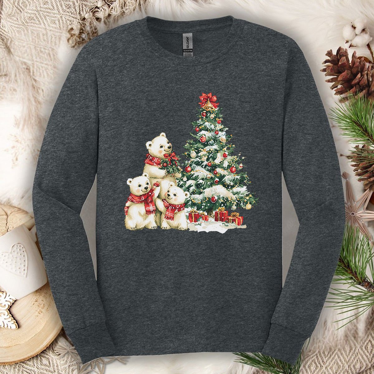 Winter Wonderland Polar Bears Long Sleeve Tee