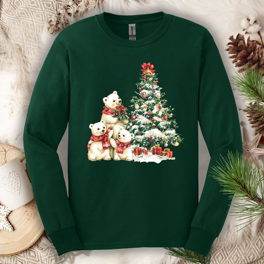 Winter Wonderland Polar Bears Long Sleeve Tee