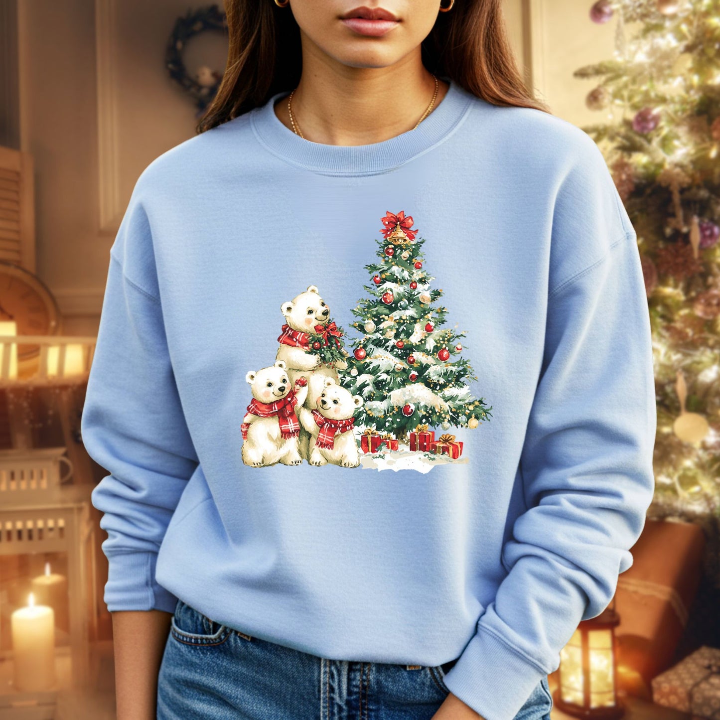 Winter Wonderland Polar Bears Sweatshirt