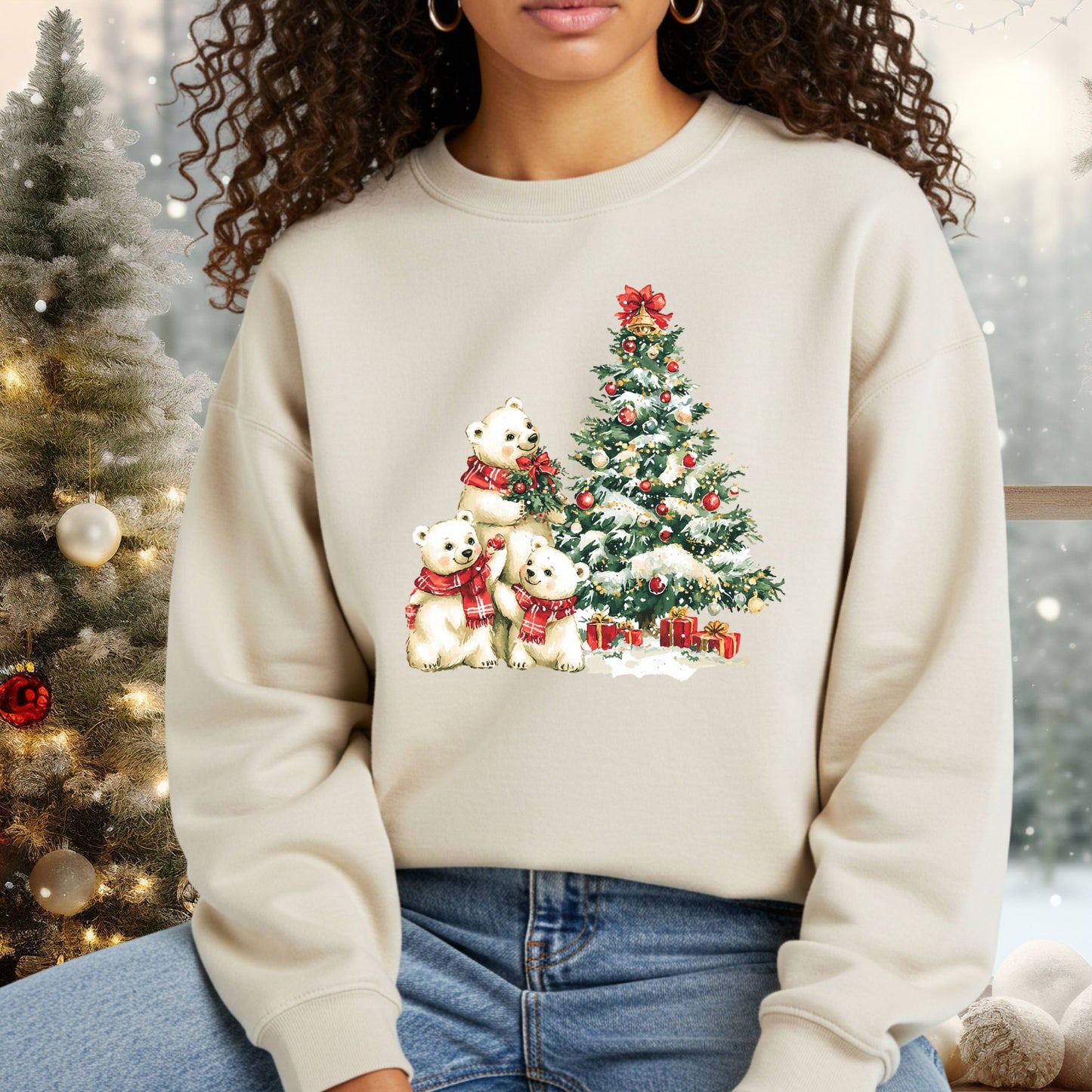 Winter Wonderland Polar Bears Sweatshirt