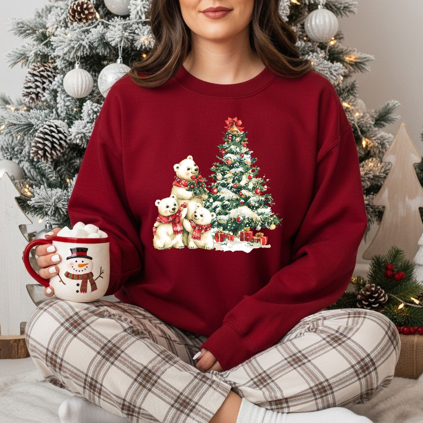 Winter Wonderland Polar Bears Sweatshirt