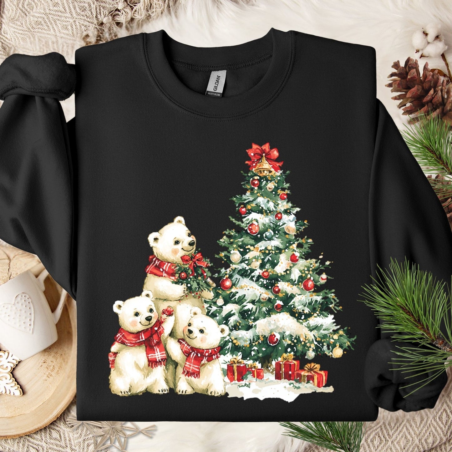 Winter Wonderland Polar Bears Sweatshirt