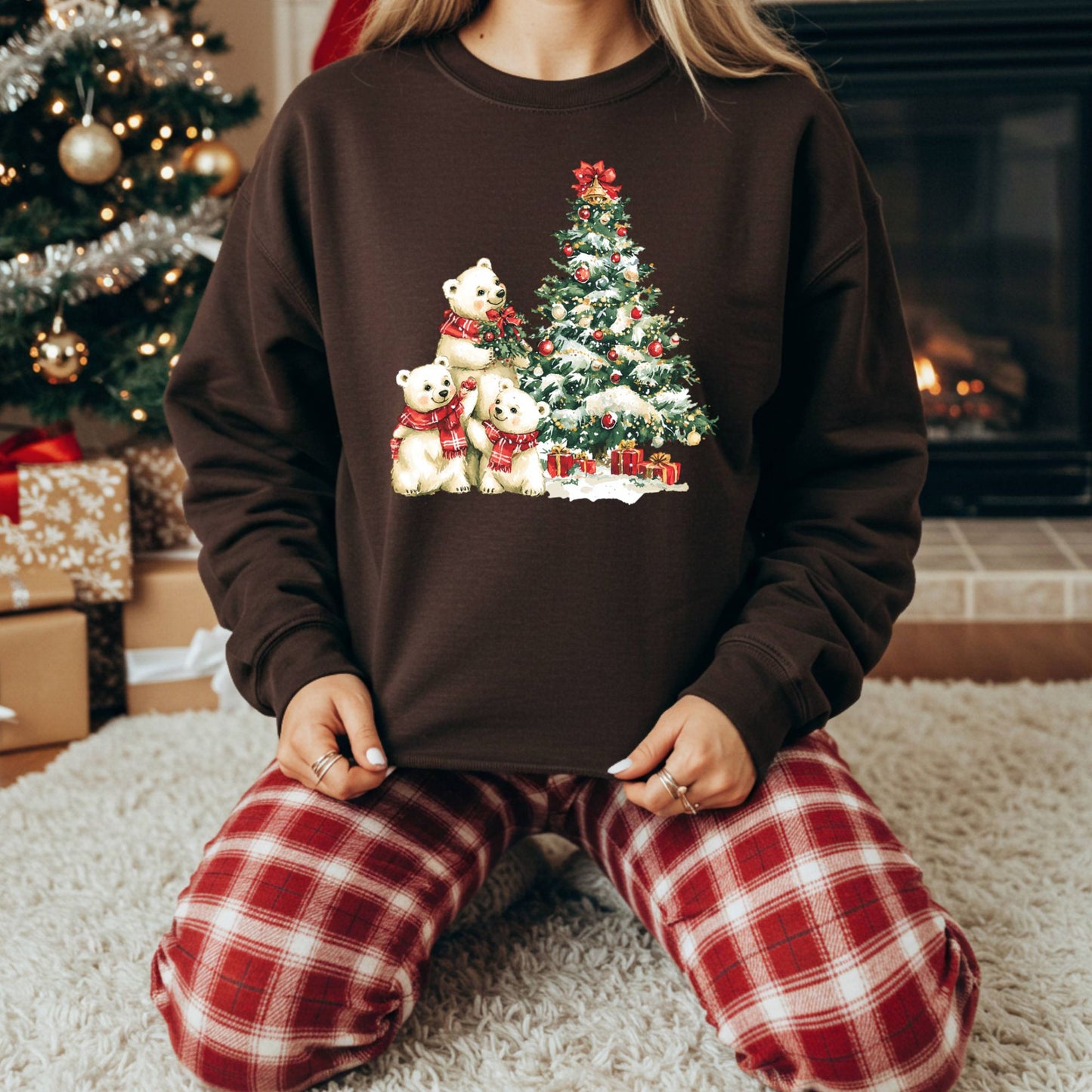 Winter Wonderland Polar Bears Sweatshirt