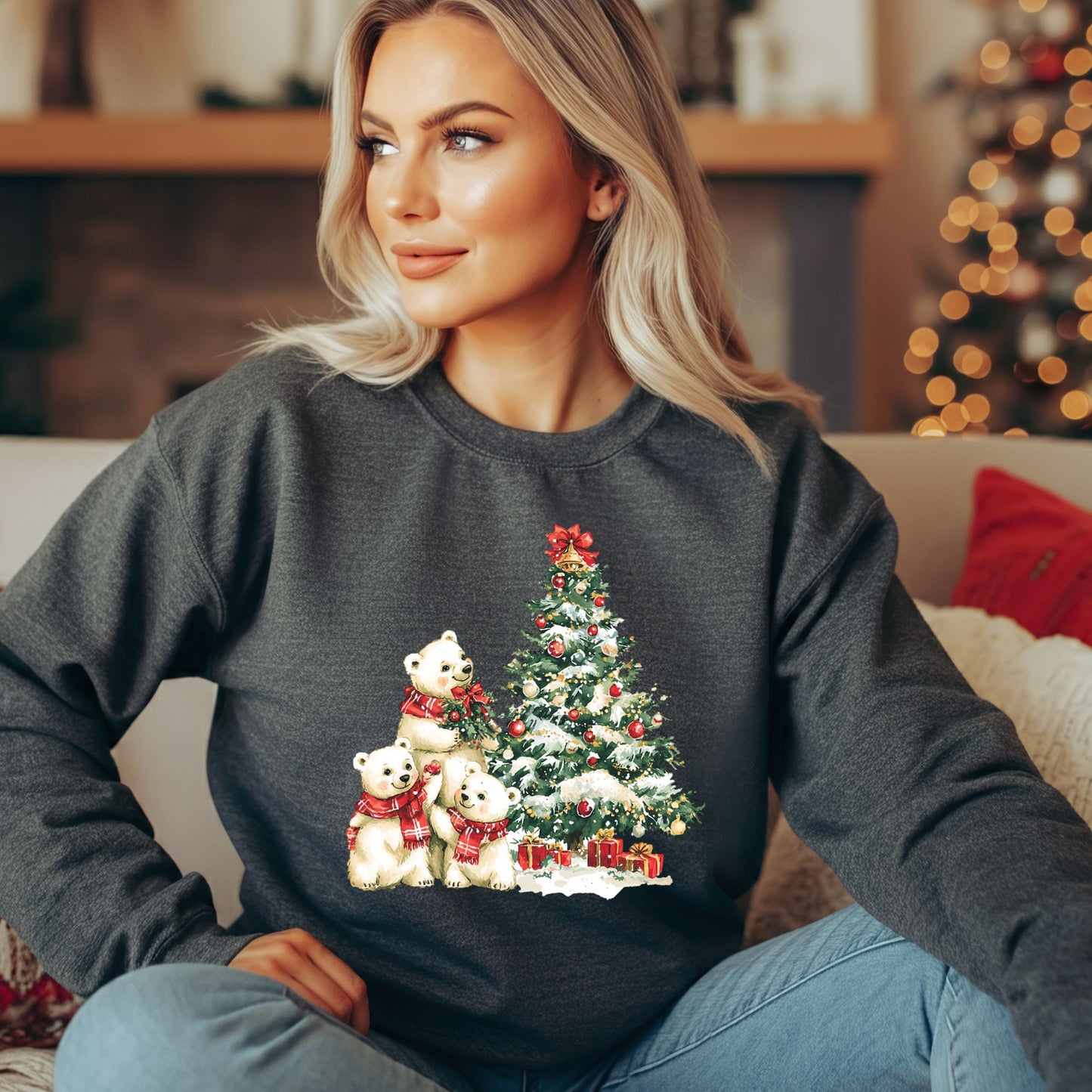 Winter Wonderland Polar Bears Sweatshirt