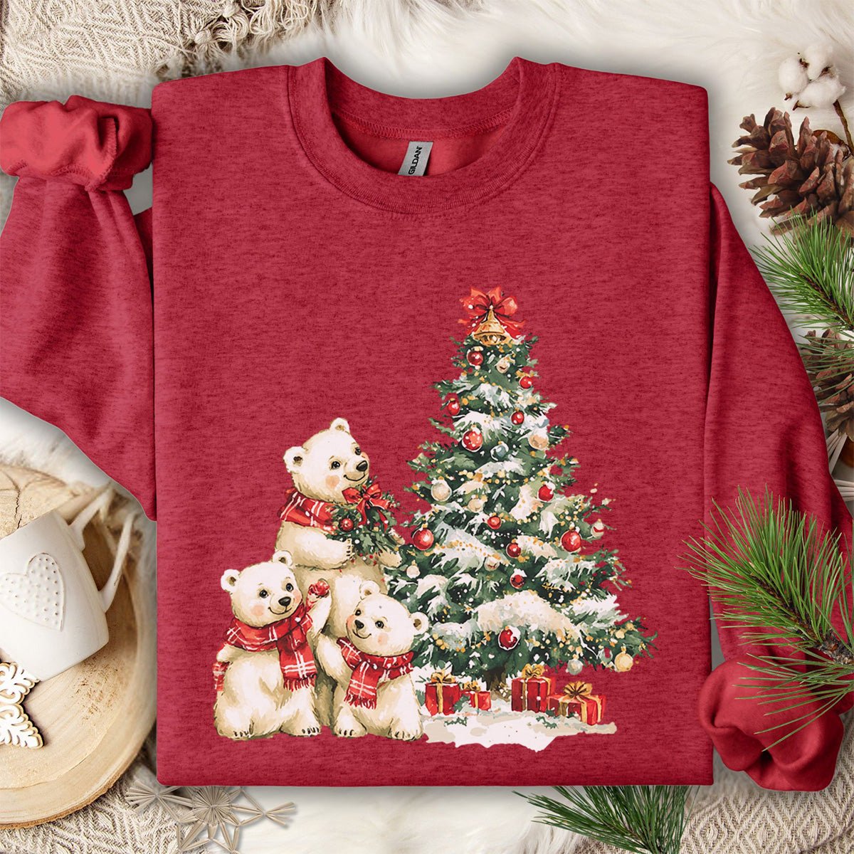 Winter Wonderland Polar Bears Sweatshirt