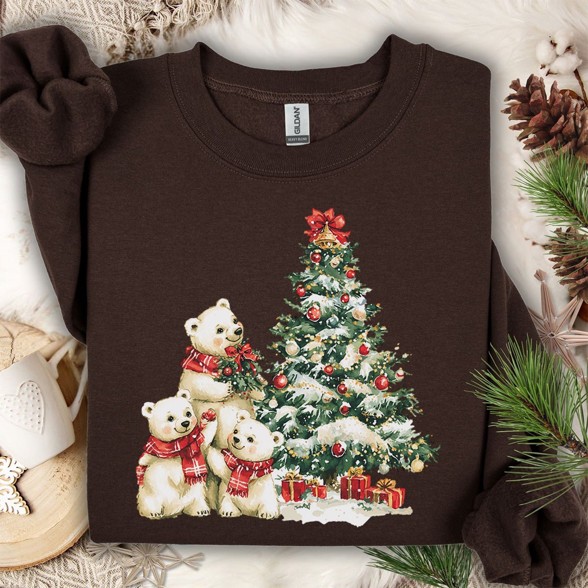 Winter Wonderland Polar Bears Sweatshirt