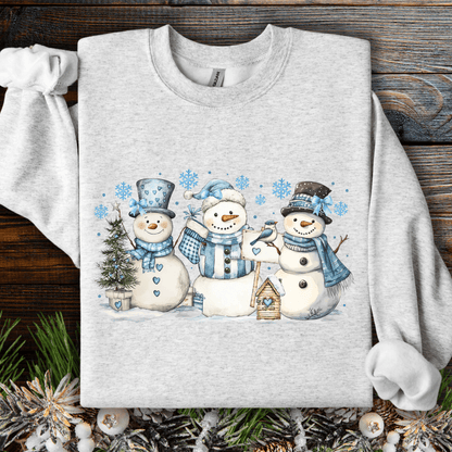 Woodland Snowmen and Birds Sweatshirt