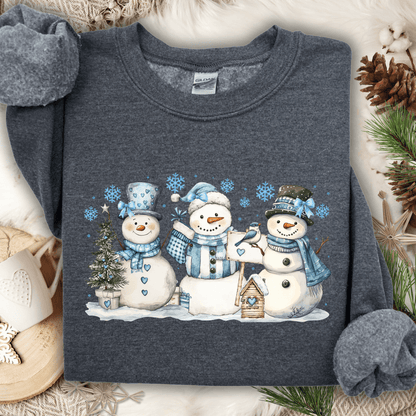 Woodland Snowmen and Birds Sweatshirt
