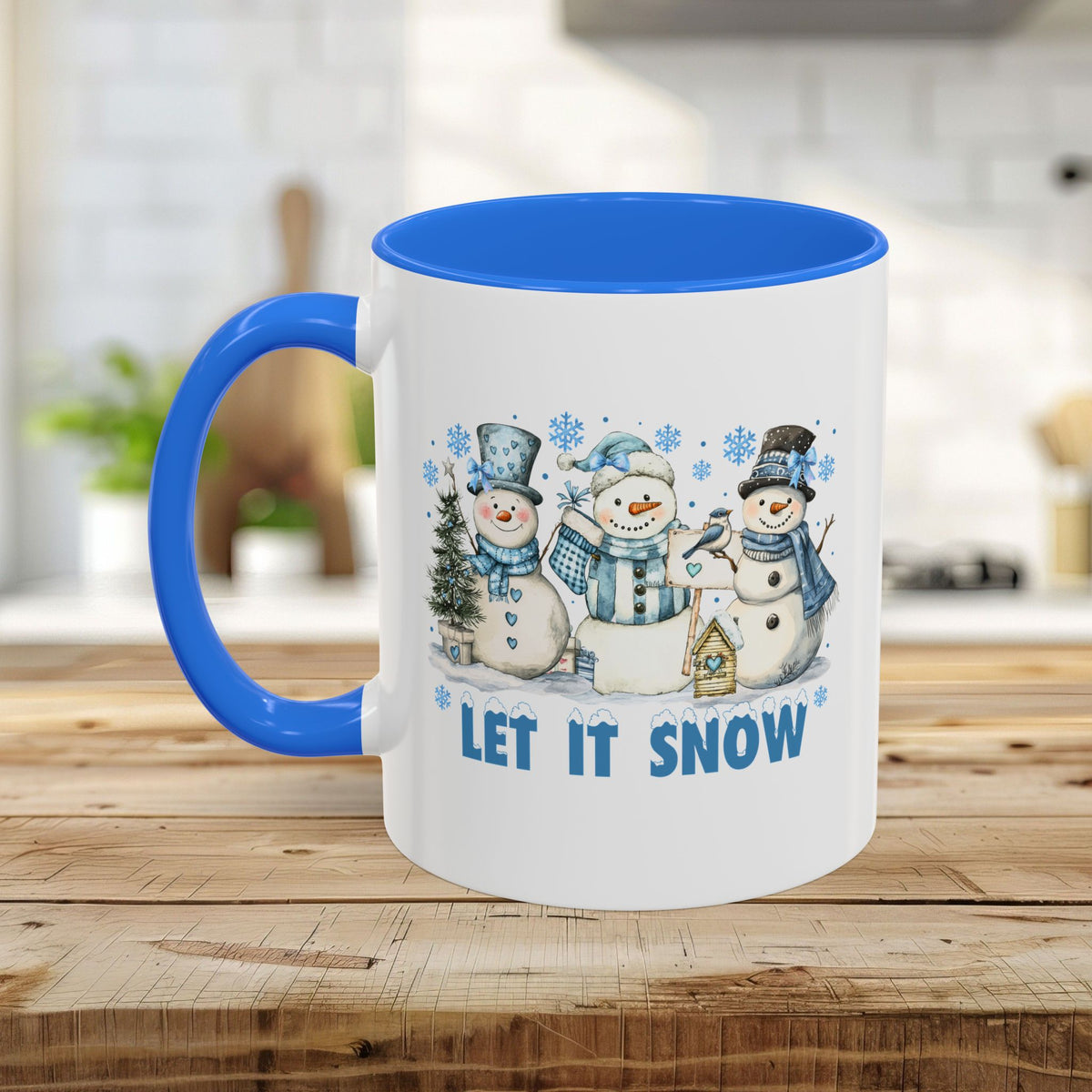 Woodland Snowmen with Birds Mug (11/15oz)