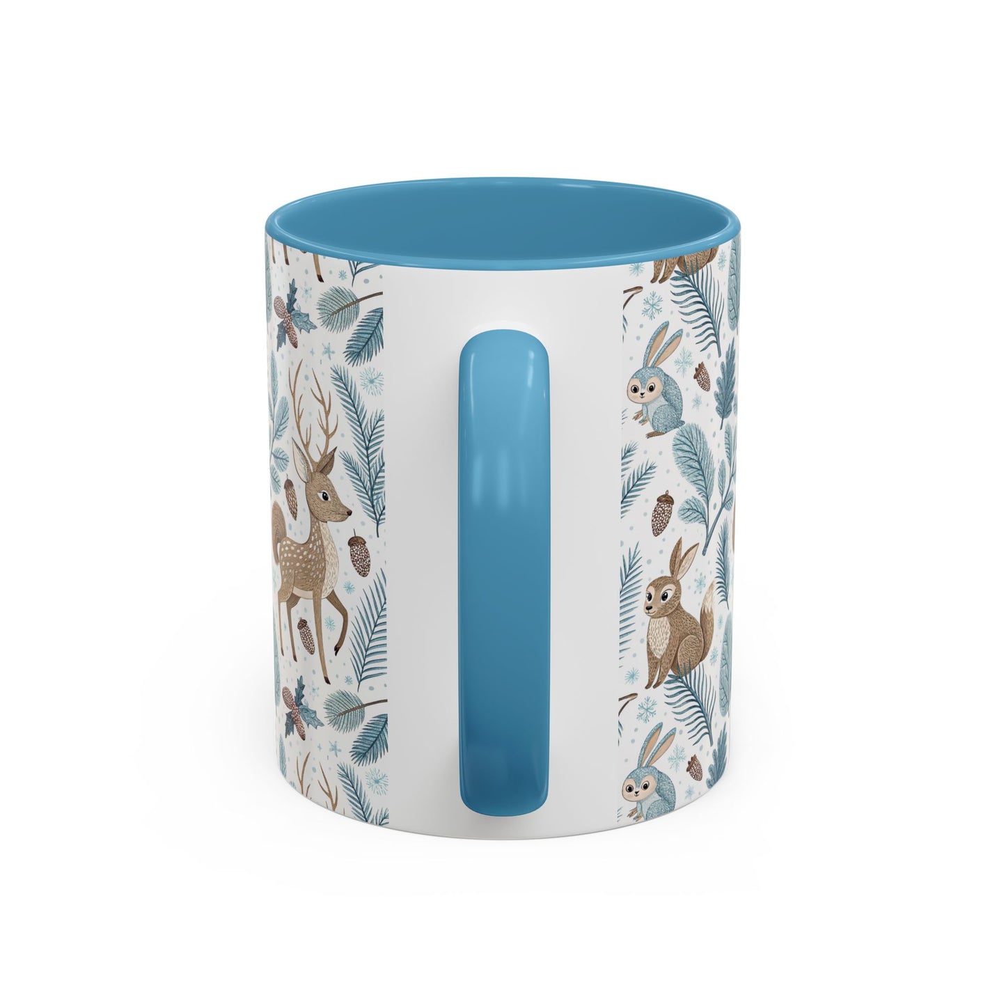Woodland Winter Bunnies & Deer 11 & 15 oz. Mug