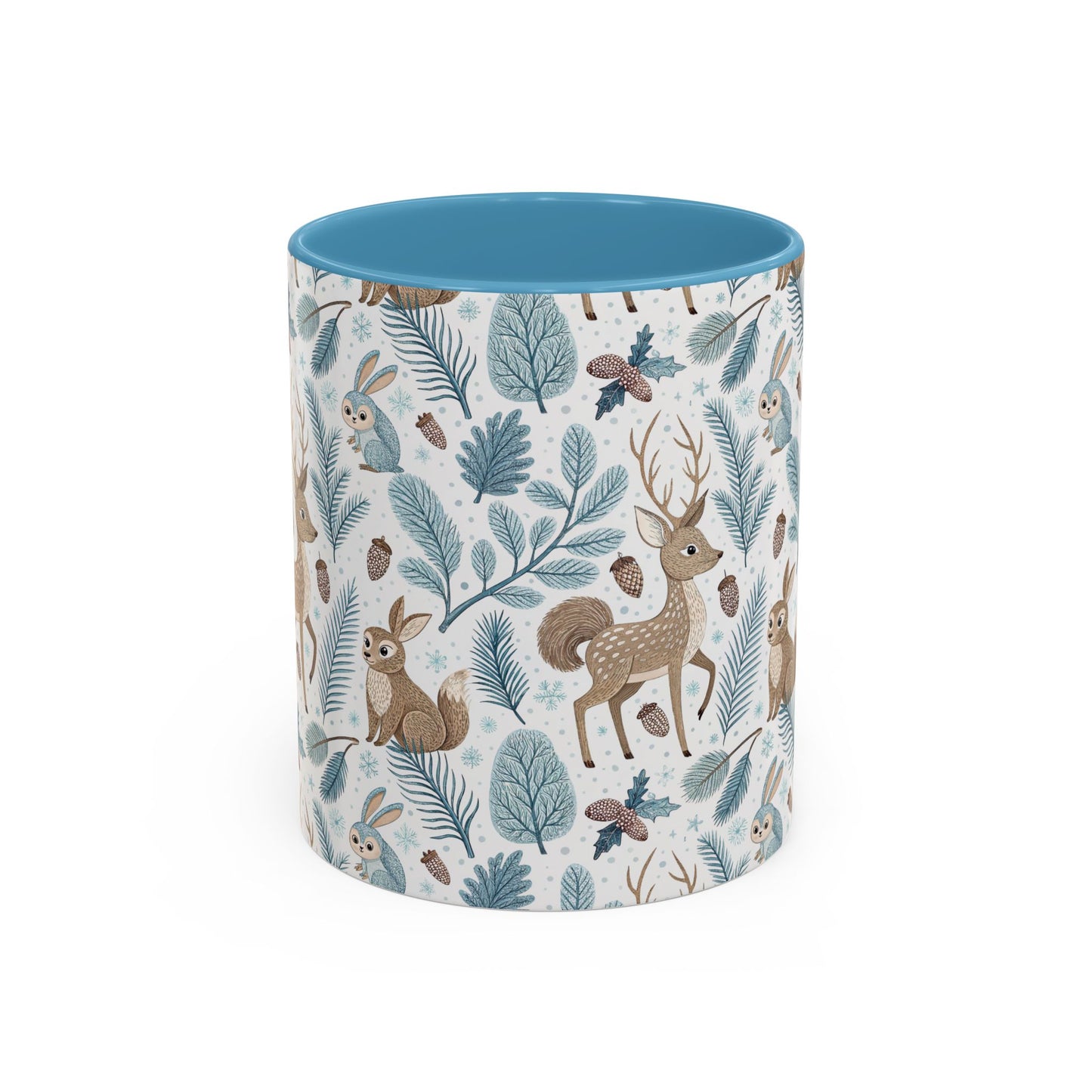 Woodland Winter Bunnies & Deer 11 & 15 oz. Mug