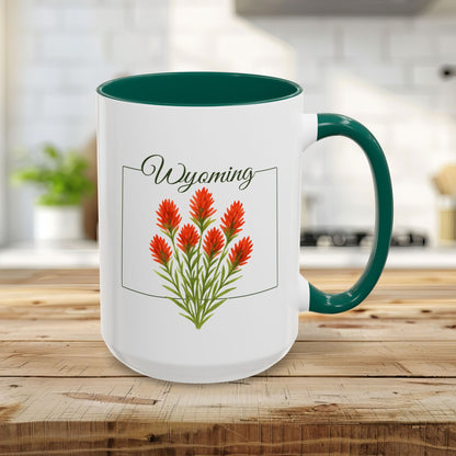 Wyoming State Flower Mug - Indian Paintbrush (11/15oz)