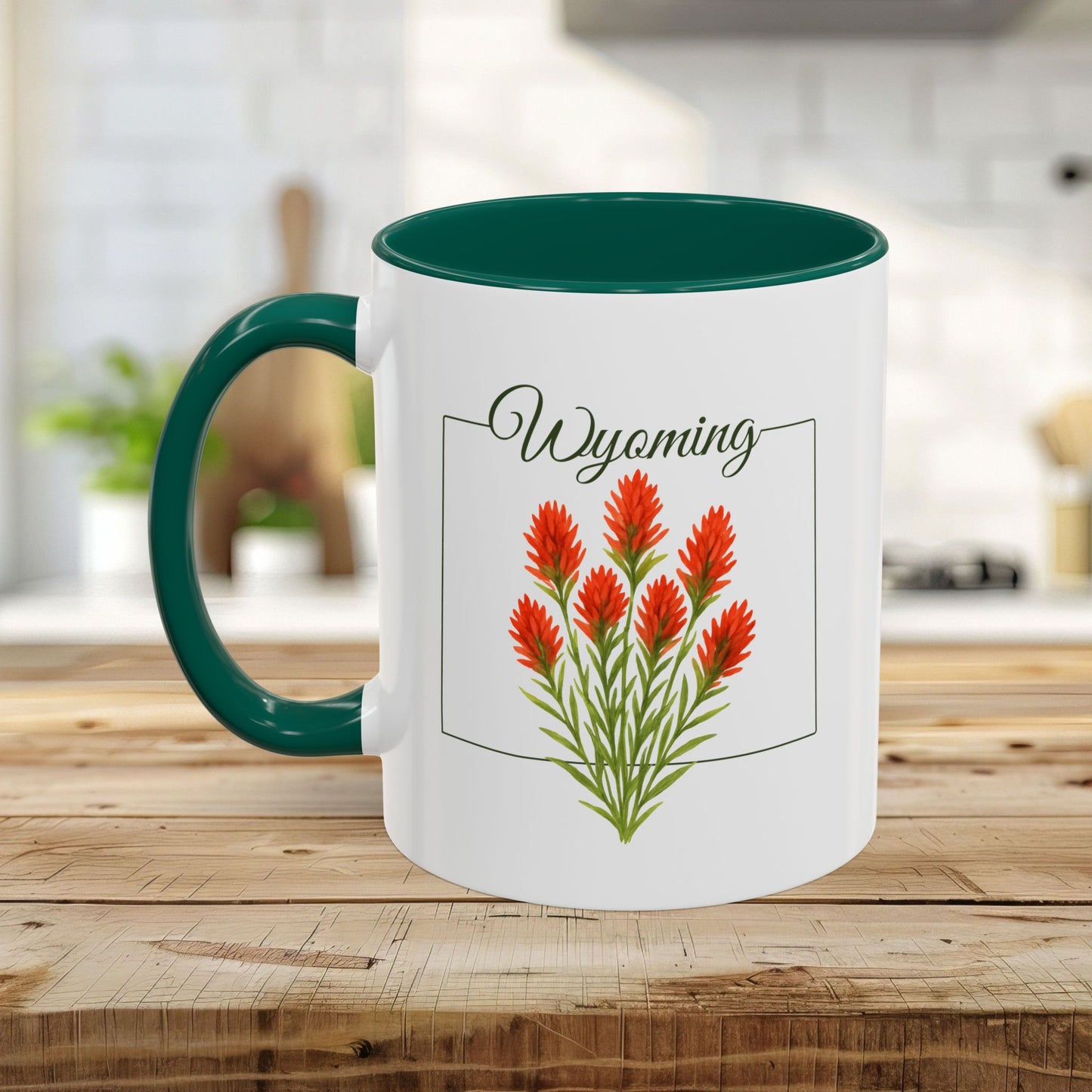 Wyoming State Flower Mug - Indian Paintbrush (11/15oz)