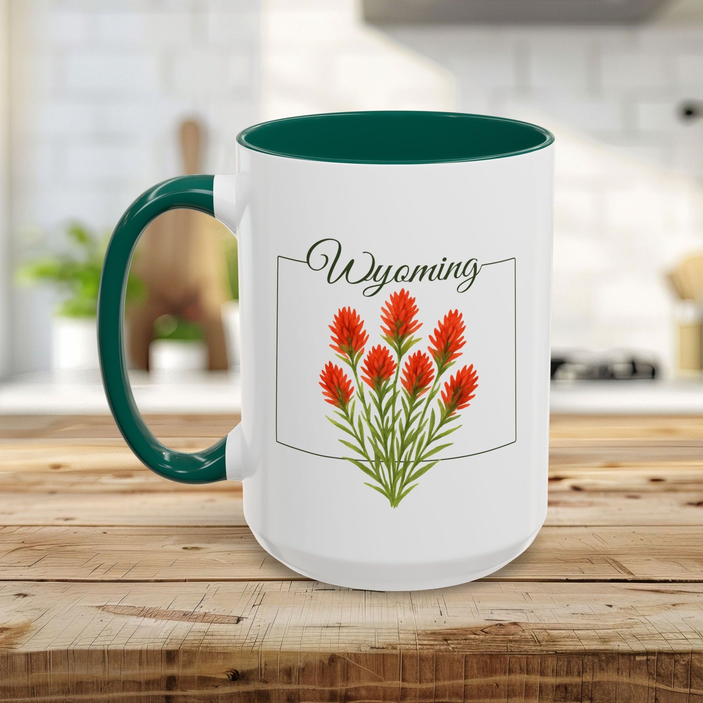 Wyoming State Flower Mug - Indian Paintbrush (11/15oz)