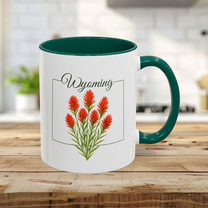 Wyoming State Flower Mug - Indian Paintbrush (11/15oz)