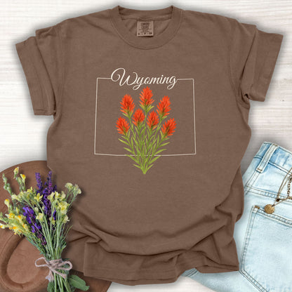 Wyoming State Flower T-Shirt — Indian Paintbrush